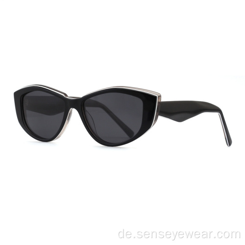 Mode Frauen UV400 -Schrägacetat polarisierte Sonnenbrille